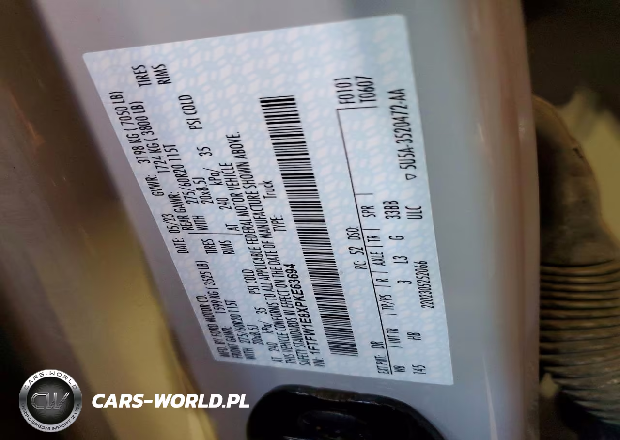 2023 Ford F150 Supercrew VIN:1FTFW1E8XPKE63694 - 13