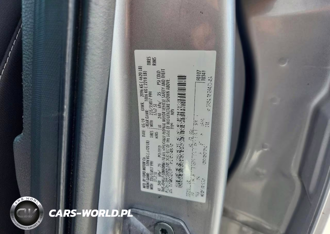 2019 Ford Escape S VIN:1FMCU0F71KUB94910 - 13