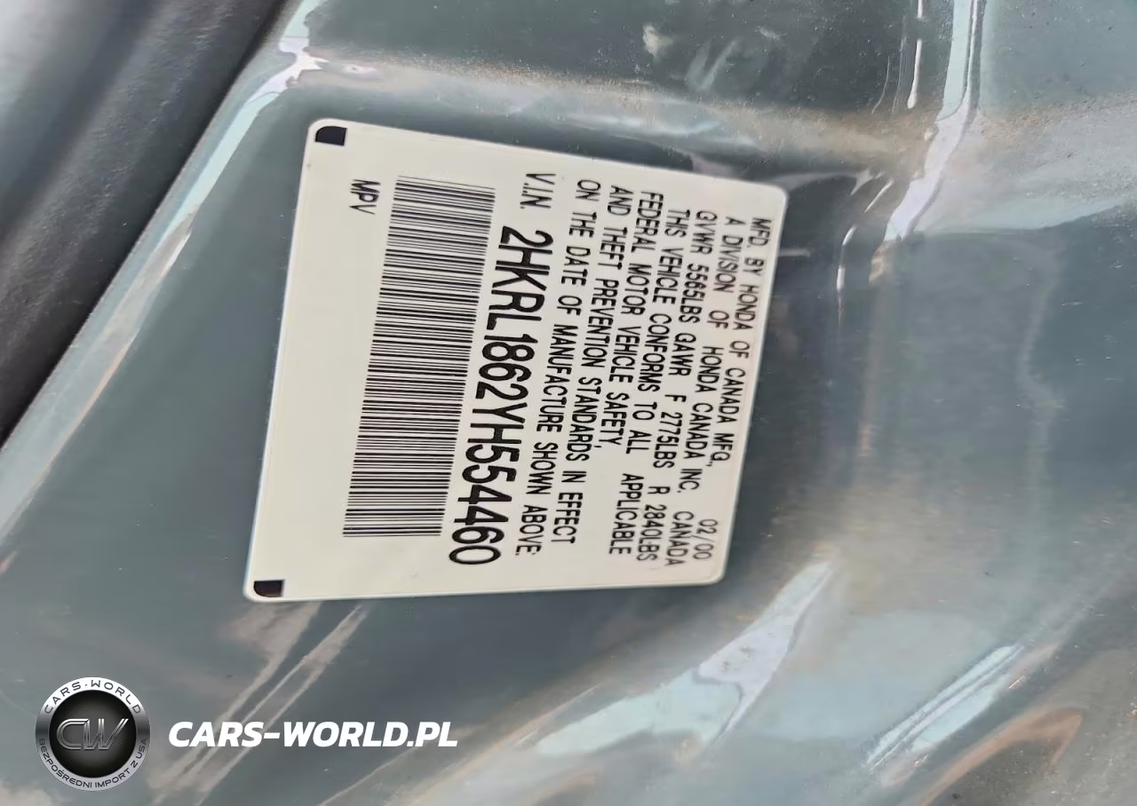 2000 Honda Odyssey Ex VIN:2HKRL1862YH554460 - 12