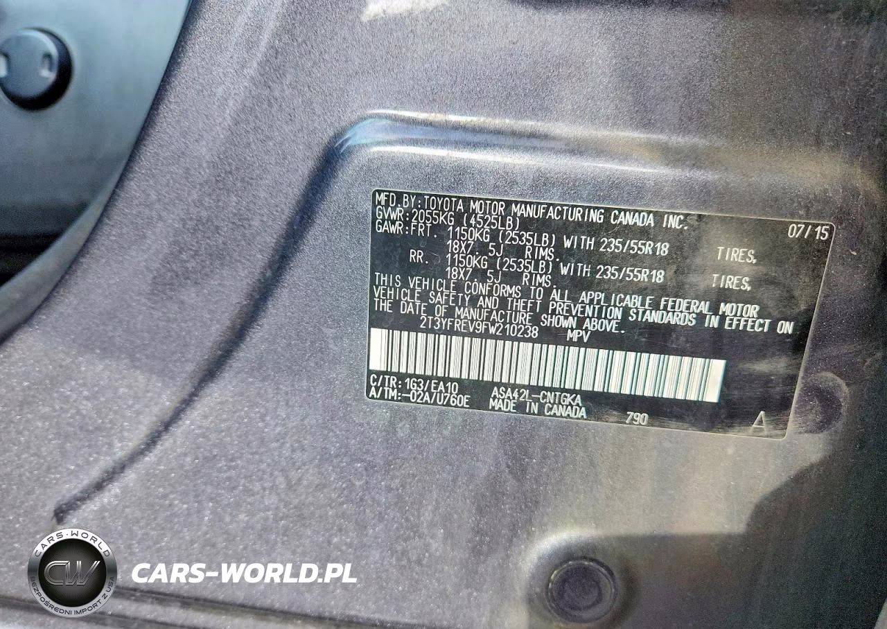 2015 Toyota Rav4 Limited VIN:2T3YFREV9FW210238 - 13