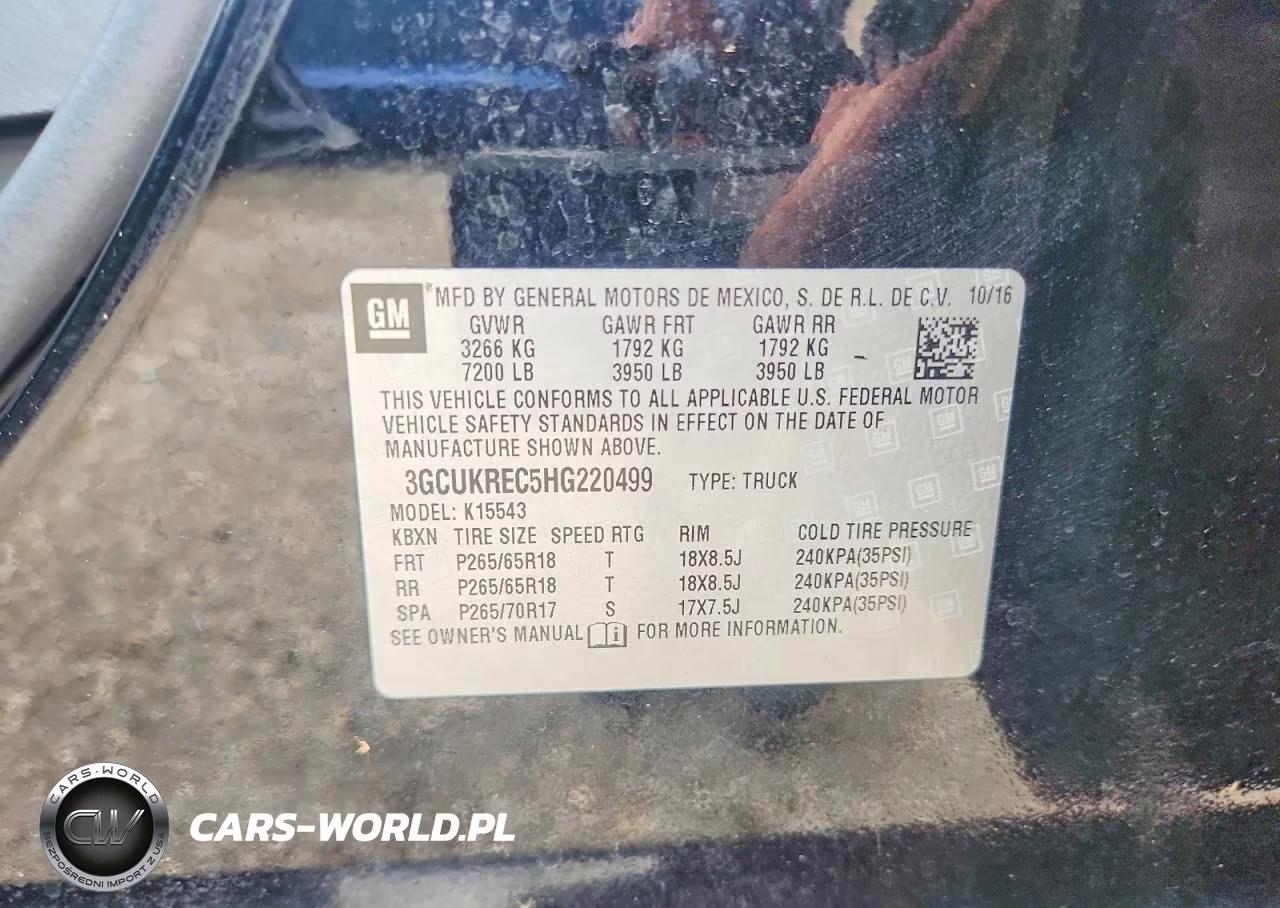 2017 Chevrolet Silverado K1500 Lt VIN:3GCUKREC5HG220499 - 12