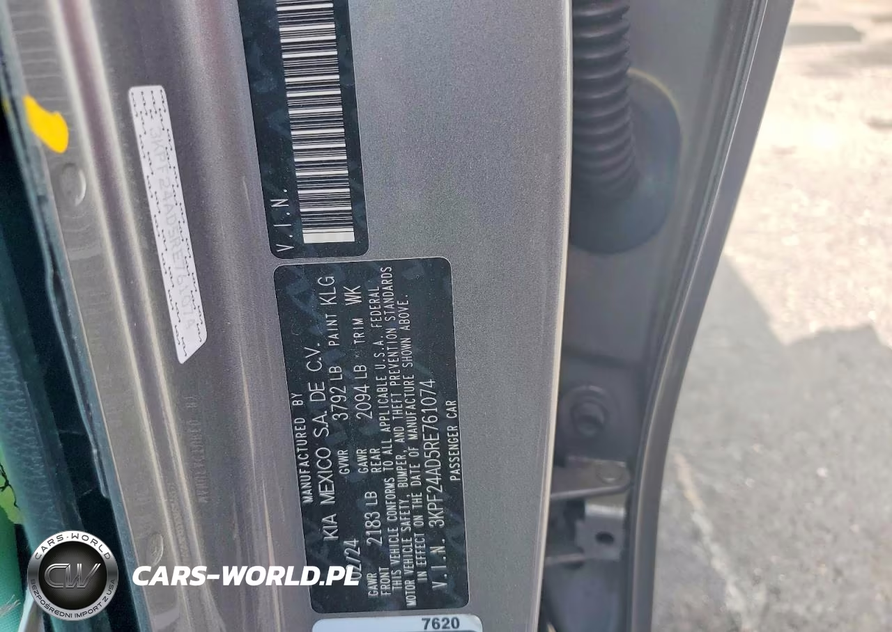 2024 Kia Forte Lxs VIN:3KPF24AD5RE761074 - 13
