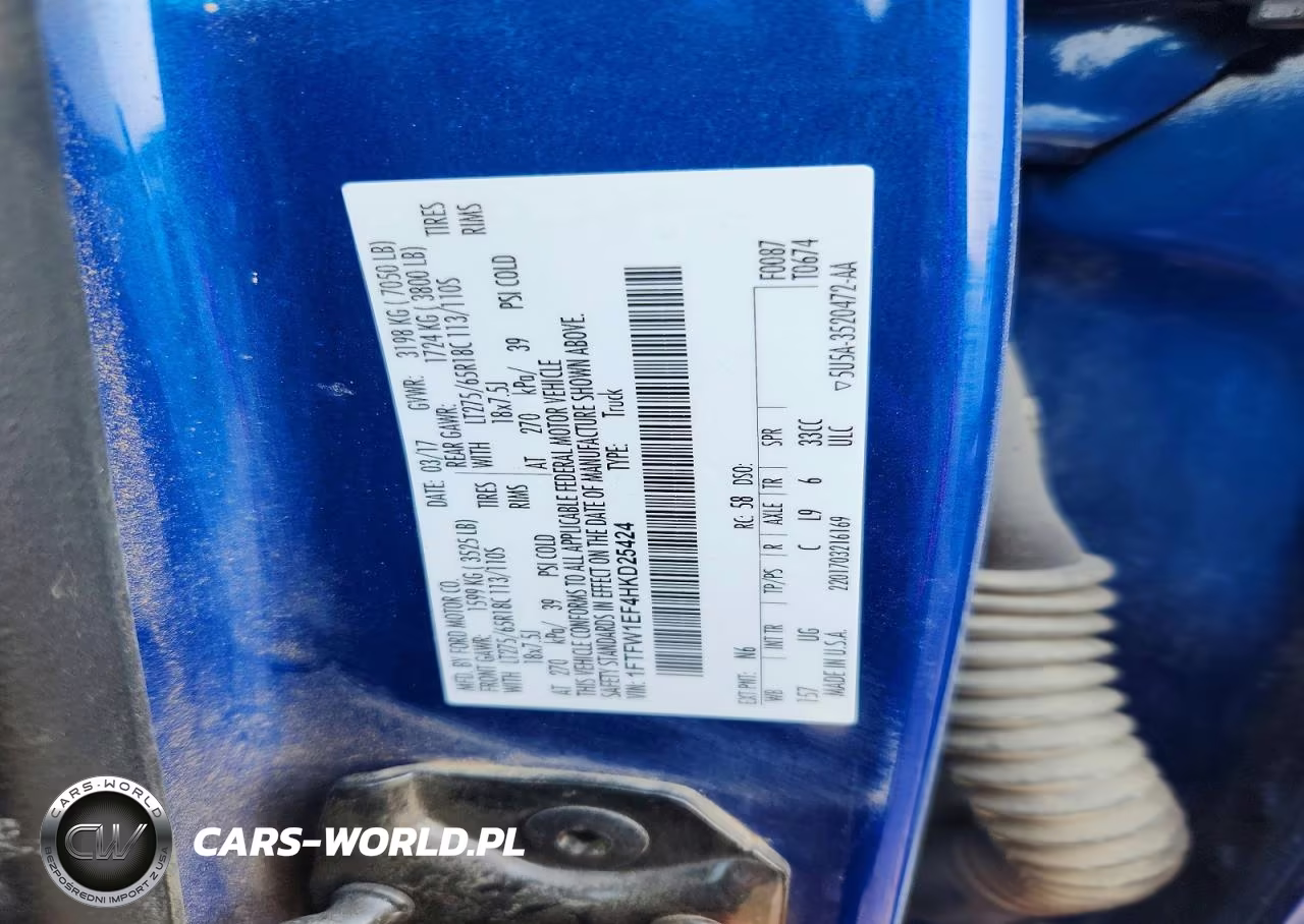 2017 Ford F150 Supercrew VIN:1FTFW1EF4HKD25424 - 12