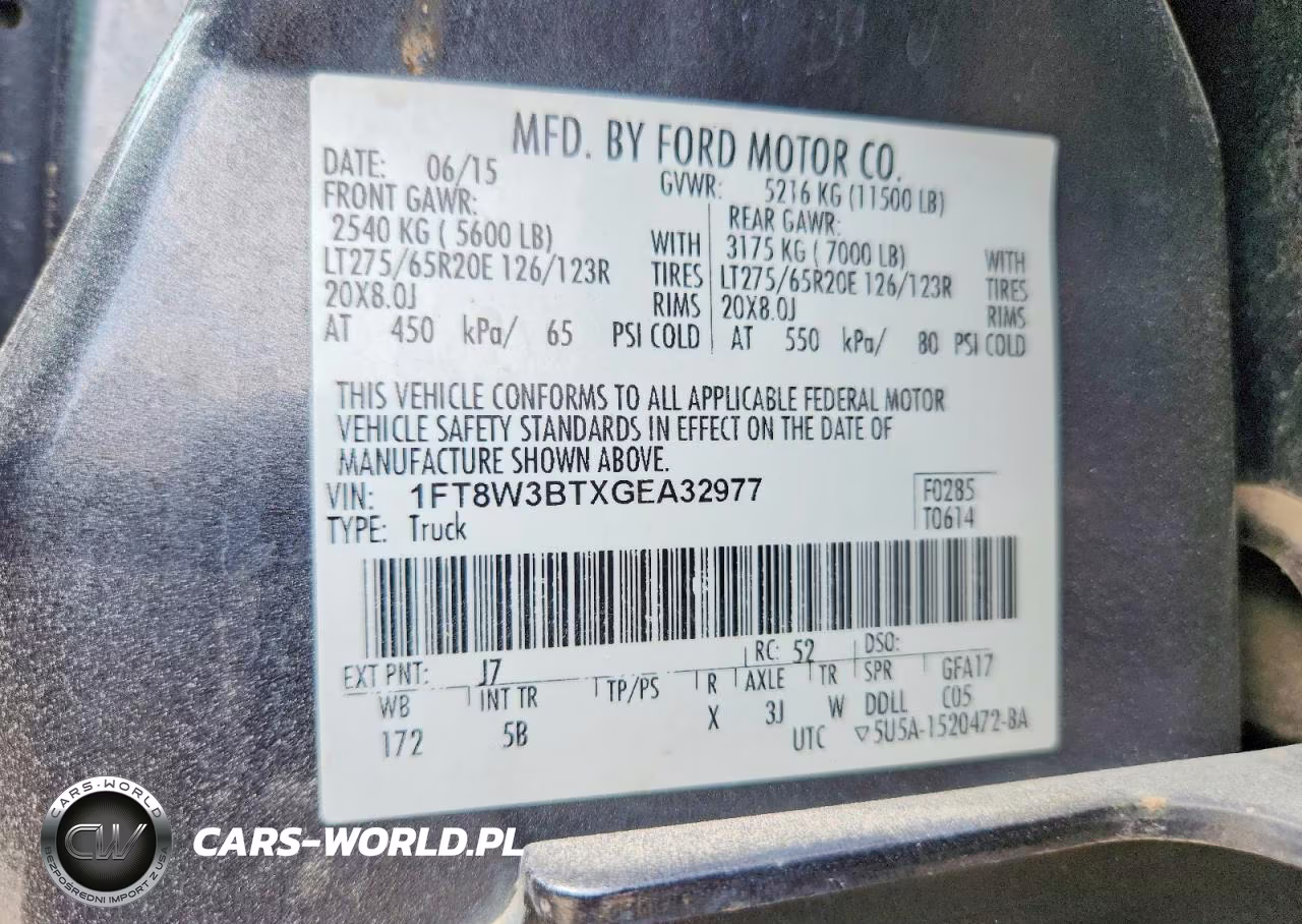 2016 Ford F-350 Super Duty VIN:1FT8W3BTXGEA32977 - 12