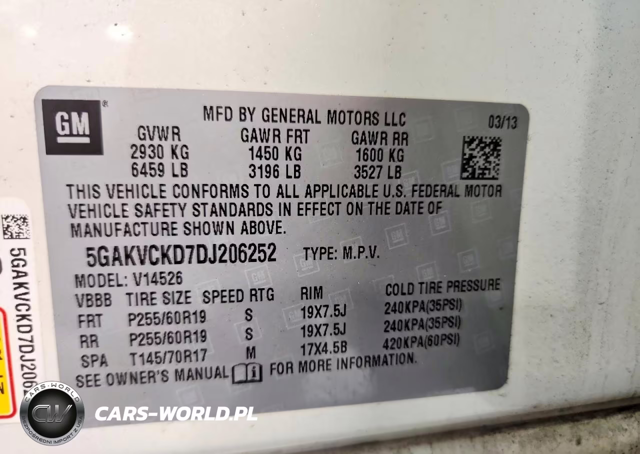 2013 Buick Enclave VIN:5GAKVCKD7DJ206252 - 13