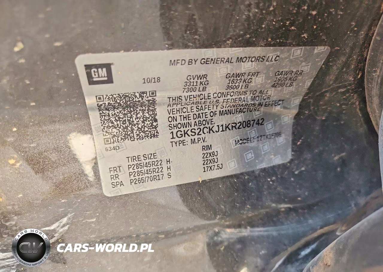 2019 GMC Yukon Denali VIN:1GKS2CKJ1KR208742 - 14