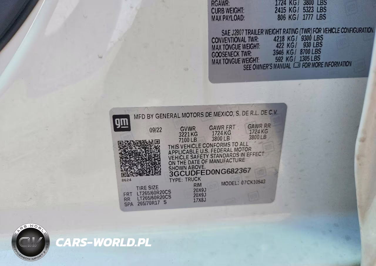 2022 Chevrolet Silverado K1500 Lt Trail Boss VIN:3GCUDFED0NG682367 - 12