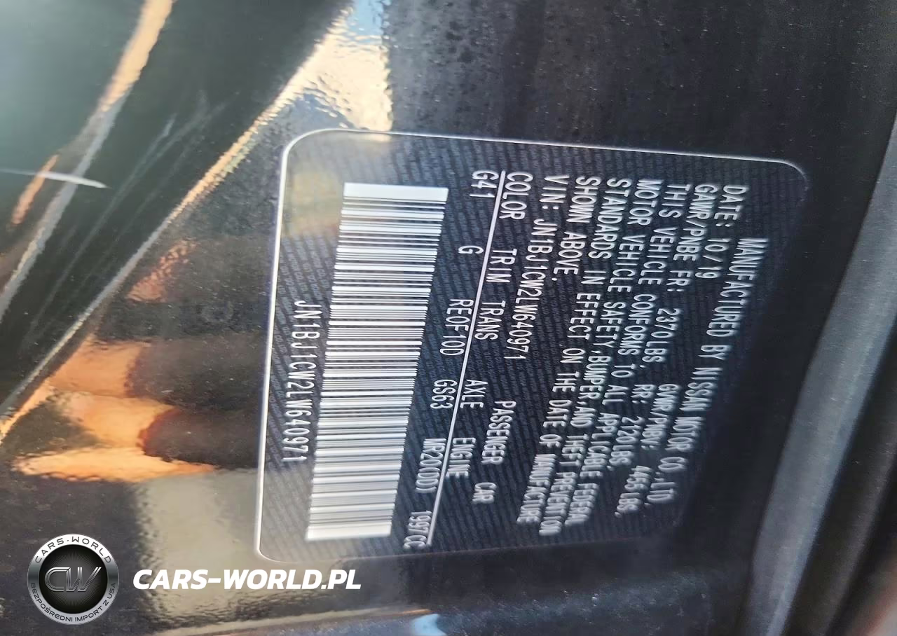 2020 Nissan Rogue Sport Sv VIN:JN1BJ1CW2LW640971 - 13