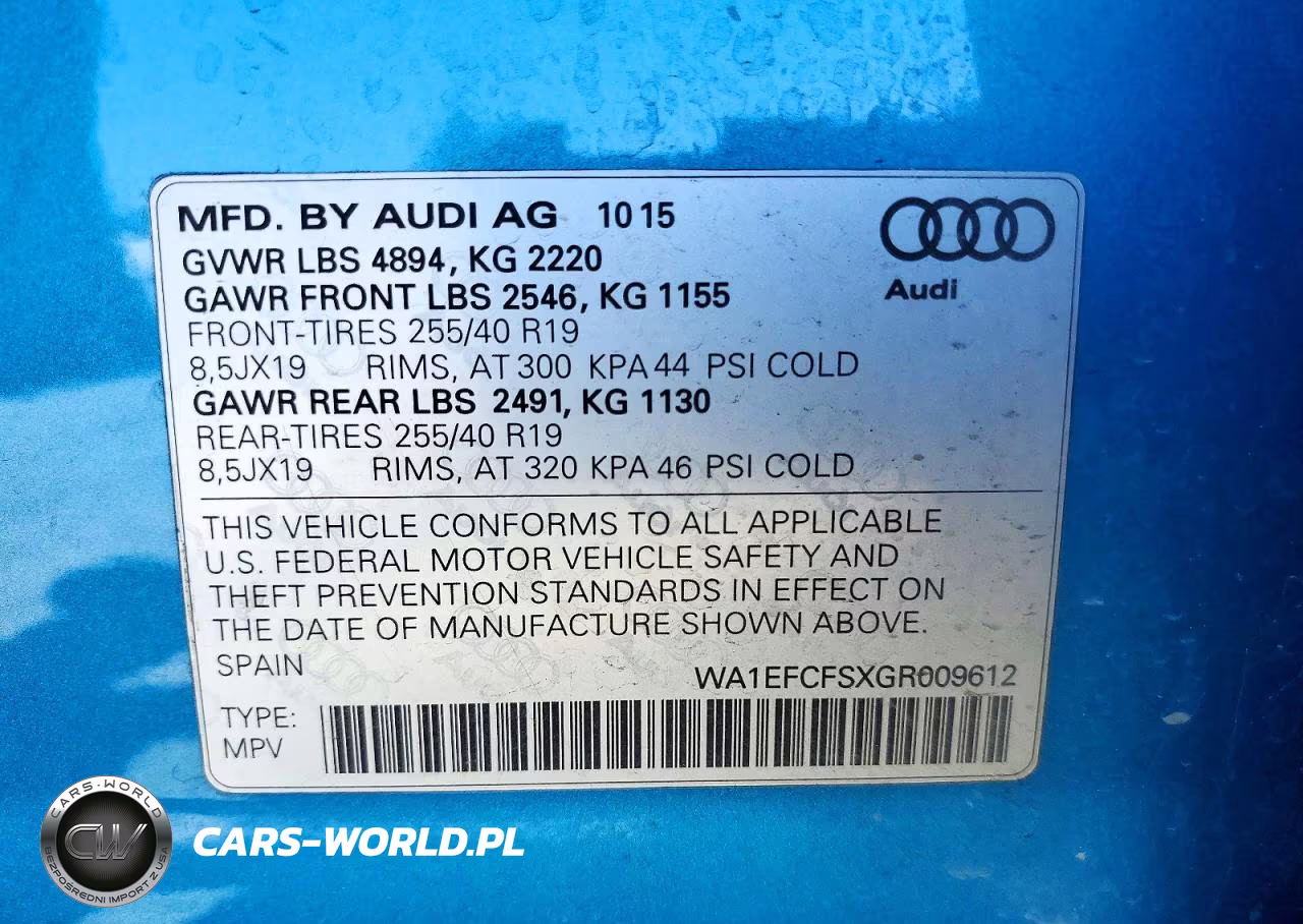 2016 Audi Q3 Premium Plus VIN:WA1EFCFSXGR009612 - 13