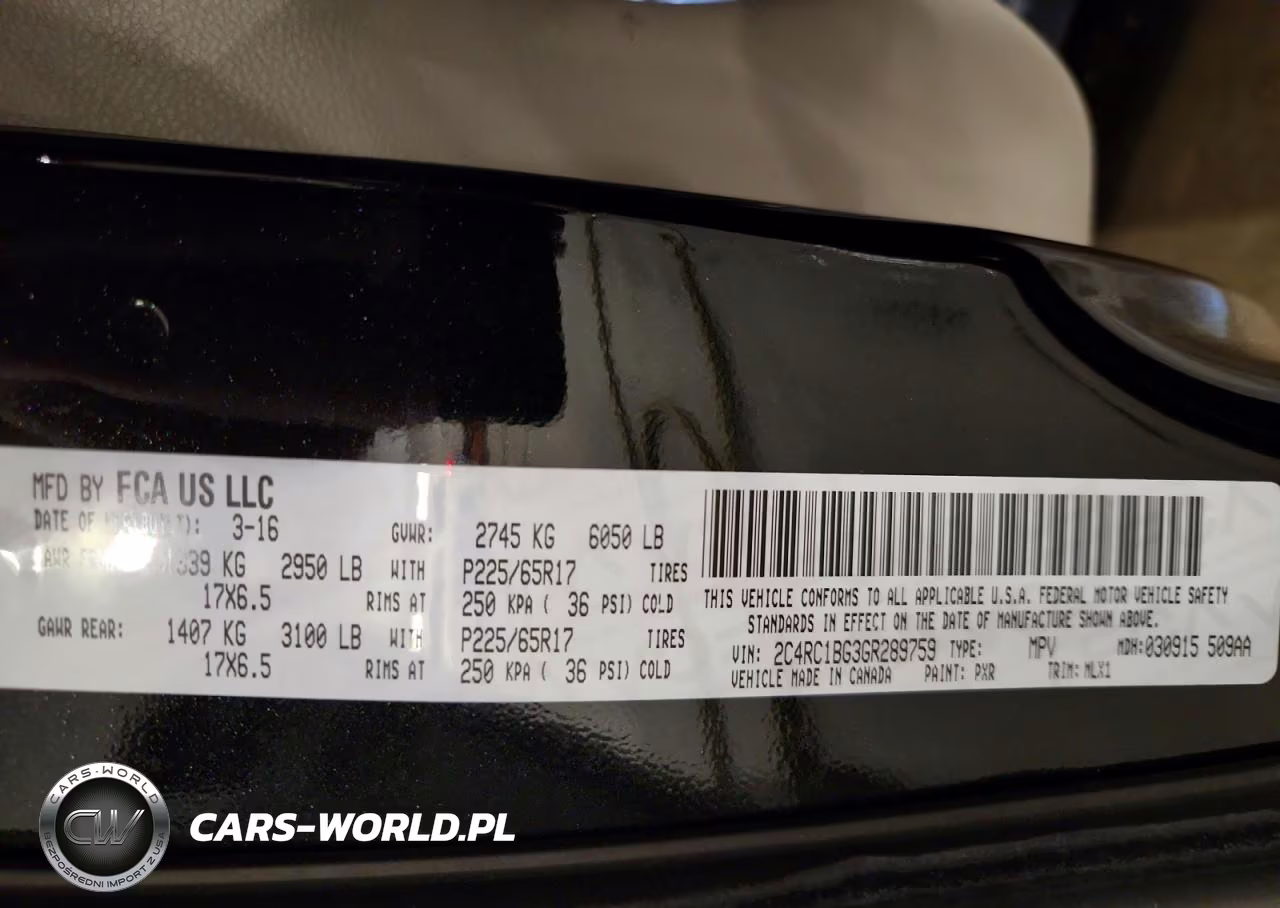 2016 Chrysler Town & Country Touring VIN:2C4RC1BG3GR289759 - 13