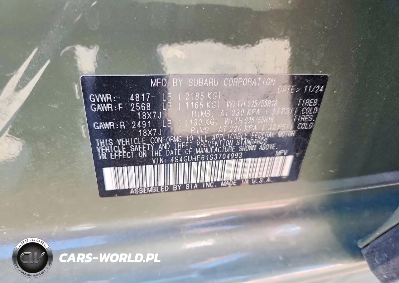 2025 Subaru Crosstrek Sport VIN:4S4GUHF61S3704993 - 13