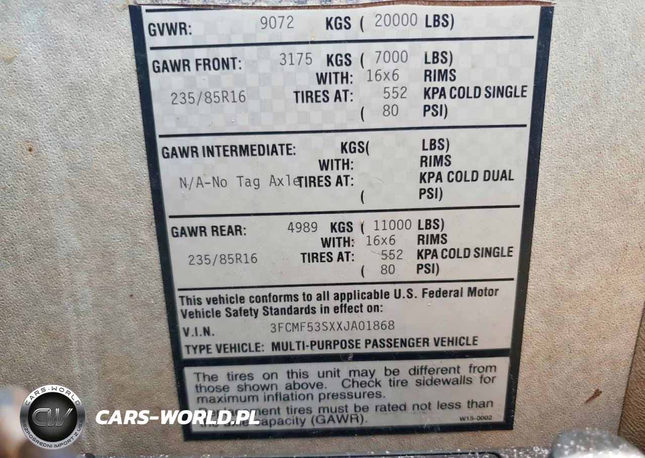 1999 Ford F550 Super Duty Stripped Chassis VIN:3FCMF53SXXJA01868 - 10