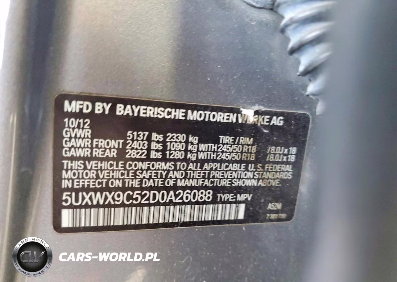 2013 BMW X3 xDrive28I VIN:5UXWX9C52D0A26088 - 13