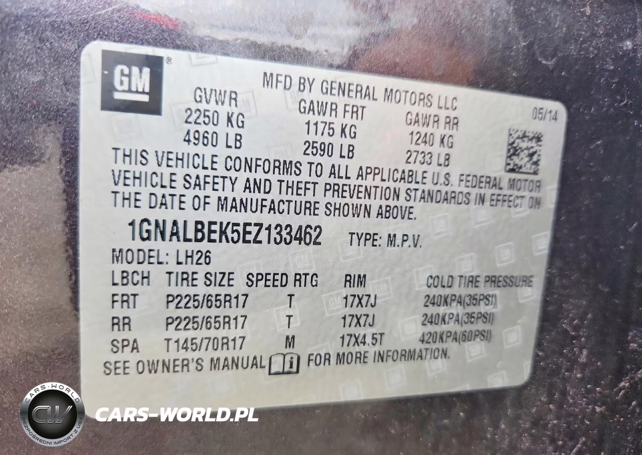 2014 Chevrolet Equinox Lt VIN:1GNALBEK5EZ133462 - 13