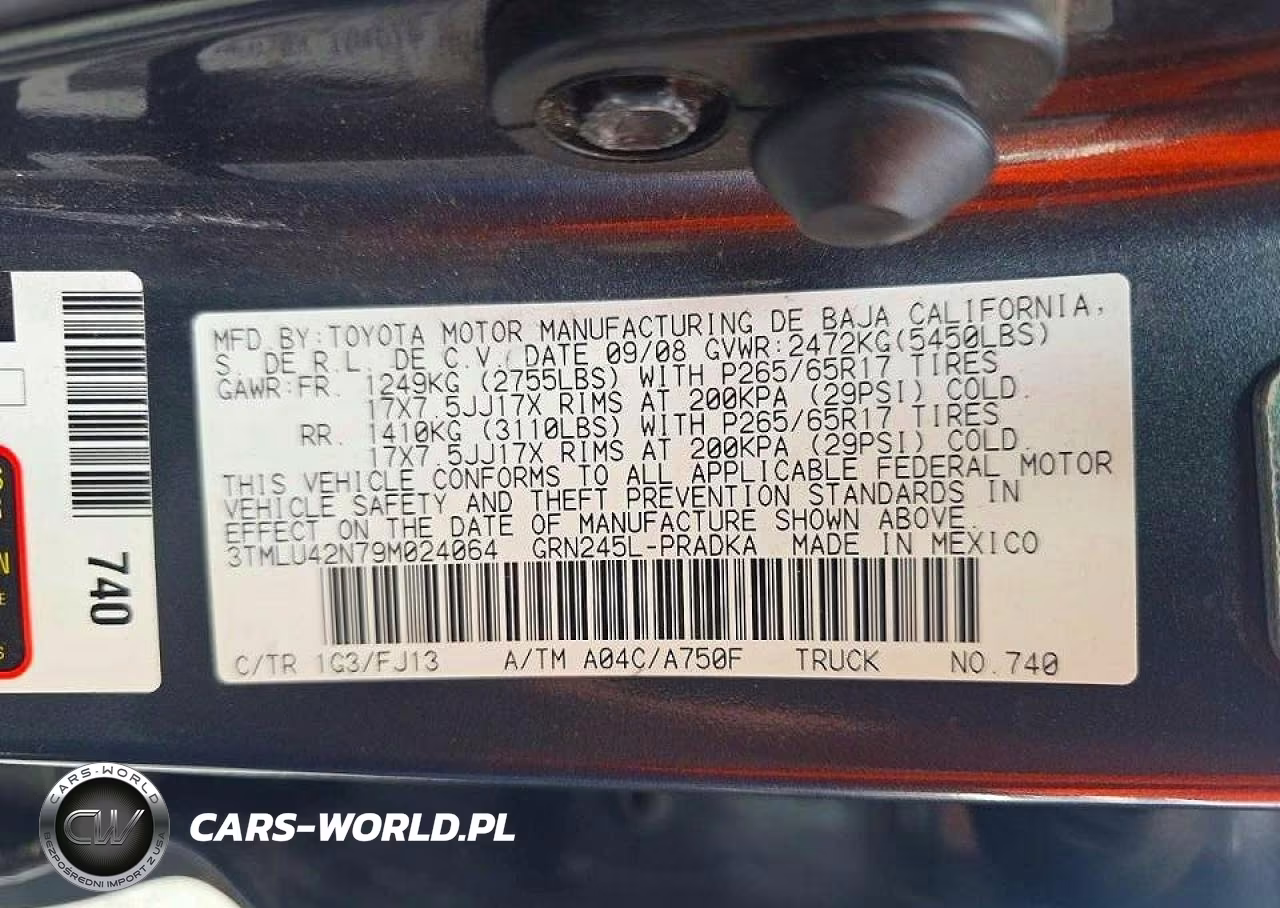 2009 Toyota Tacoma V6 VIN:3TMLU42N79M024064 - 10
