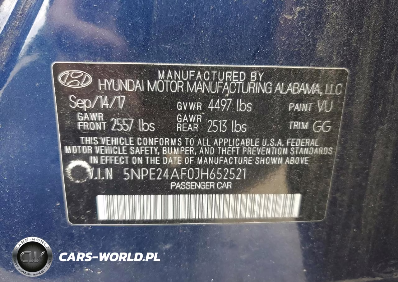 2018 Hyundai Sonata Se VIN:5NPE24AF0JH652521 - 12