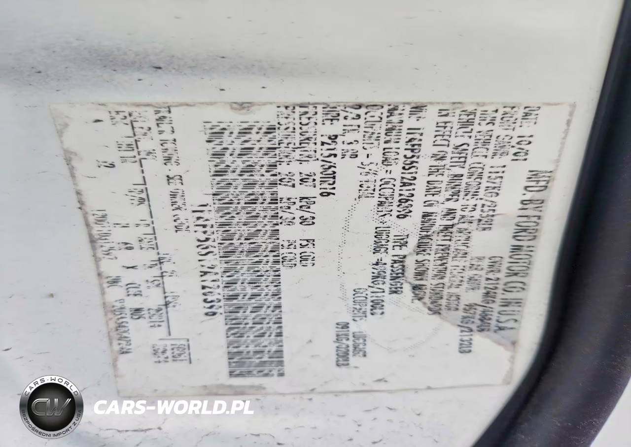 2002 Ford Taurus Sel VIN:1FAFP56S12A126396 - 12