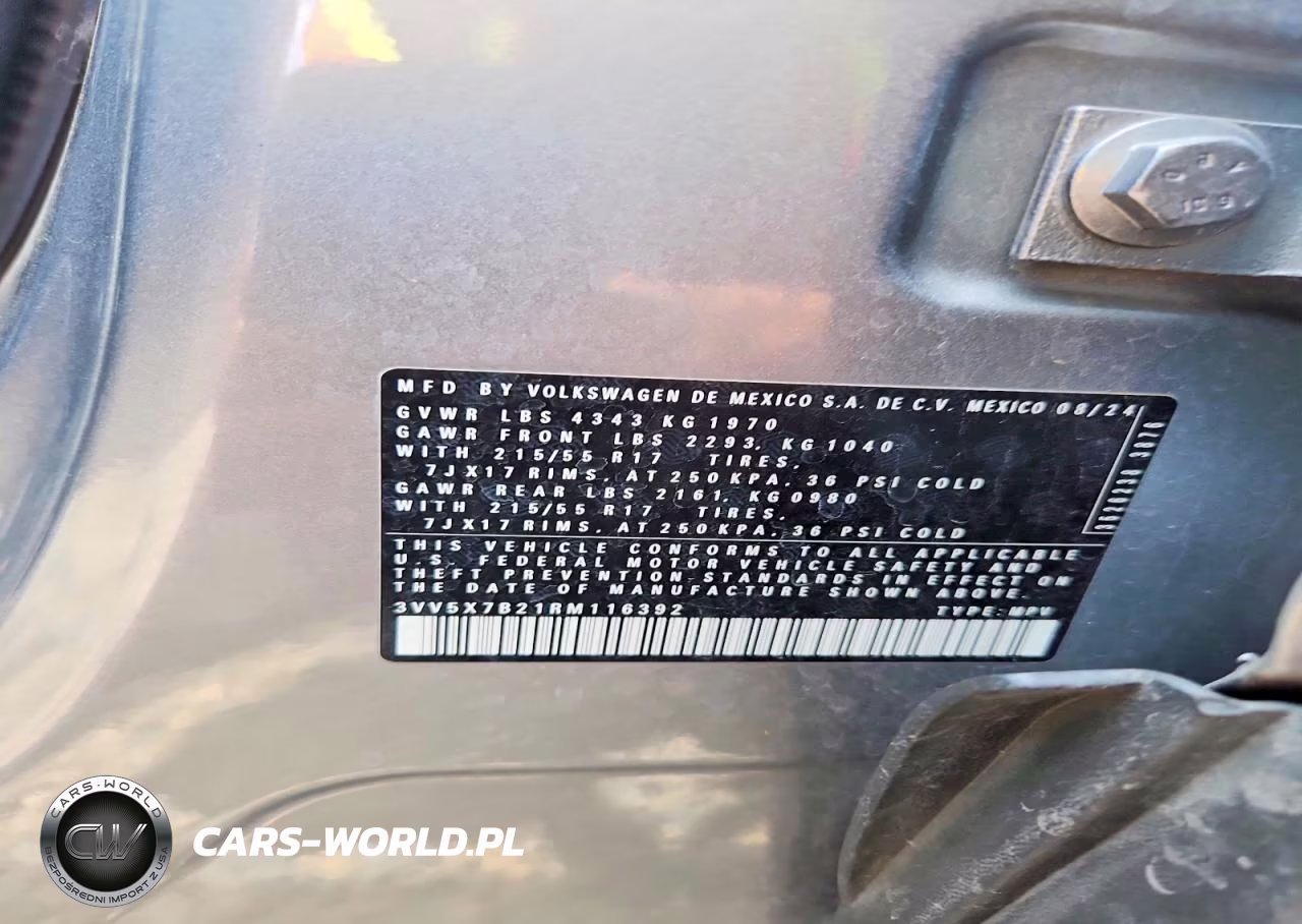 2024 Volkswagen Taos S VIN:3VV5X7B21RM116392 - 13