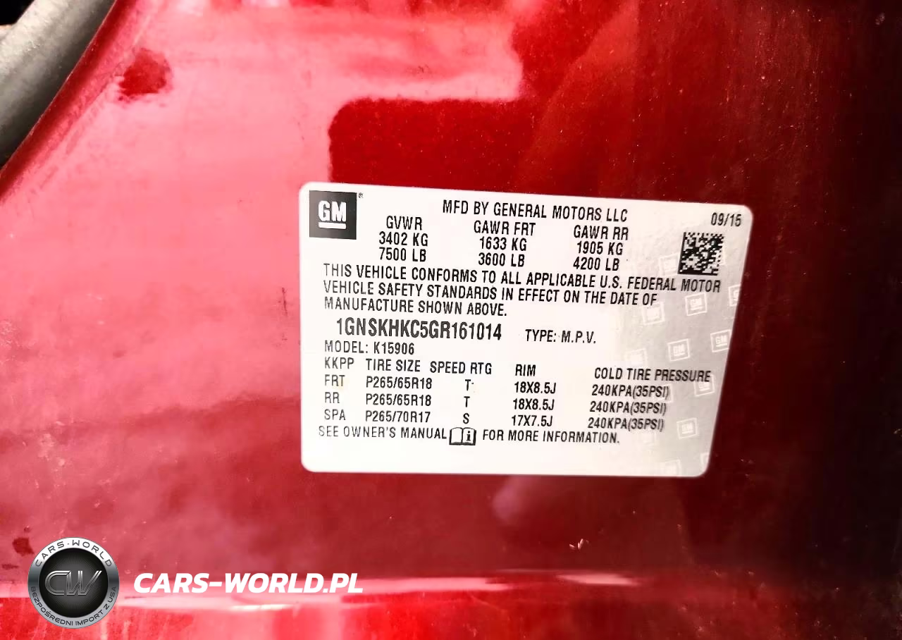 2016 Chevrolet Suburban K1500 Lt VIN:1GNSKHKC5GR161014 - 13