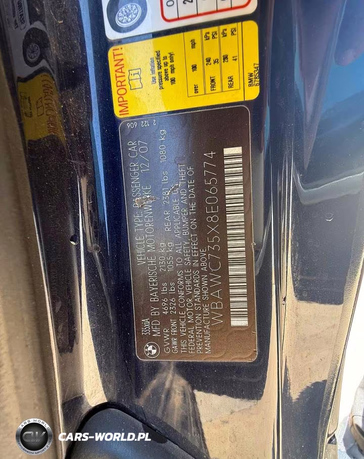 2008 BMW 335 Xi VIN:WBAWC735X8E065774 - 10