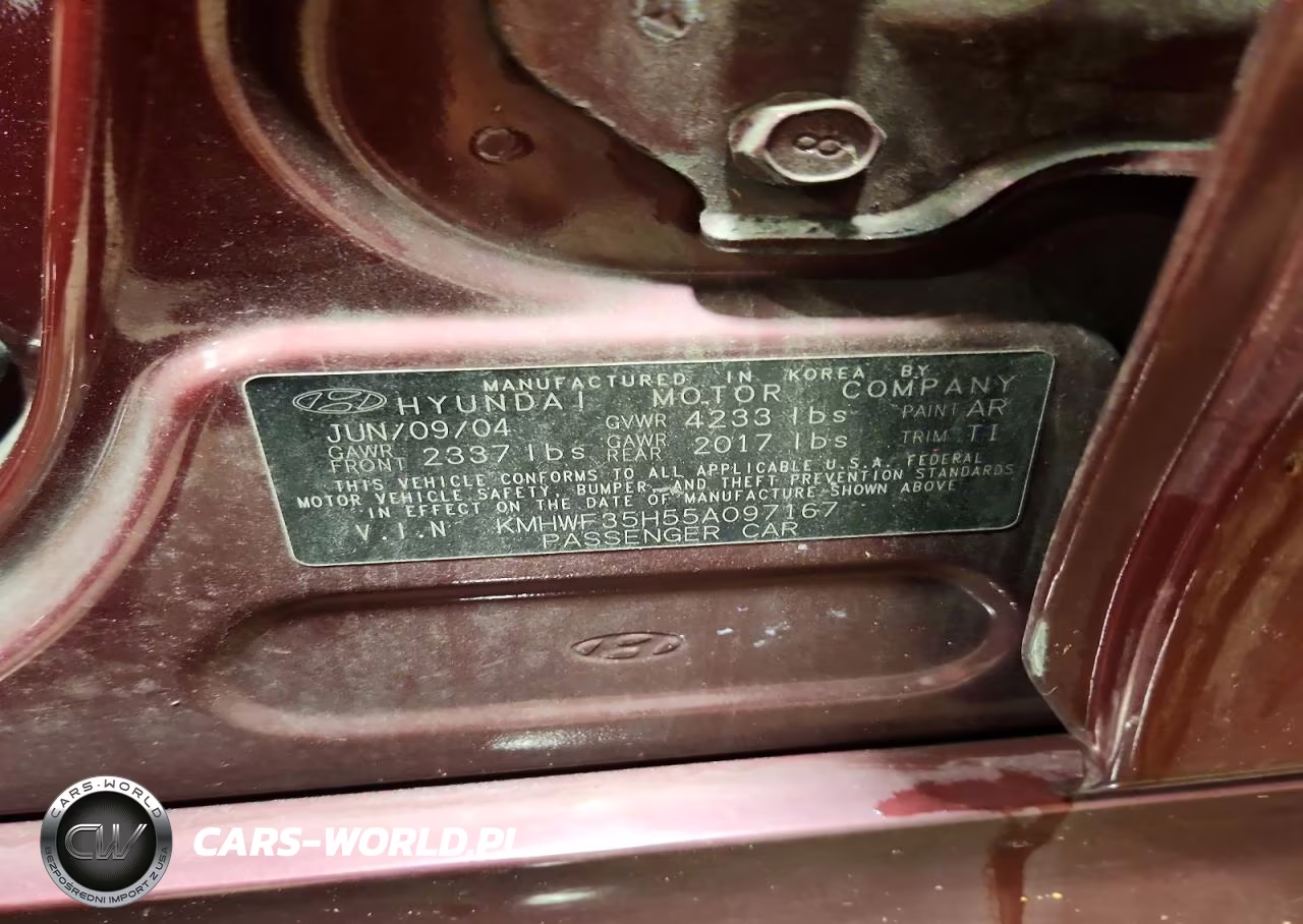 2005 Hyundai Sonata Gls VIN:KMHWF35H55A097167 - 12