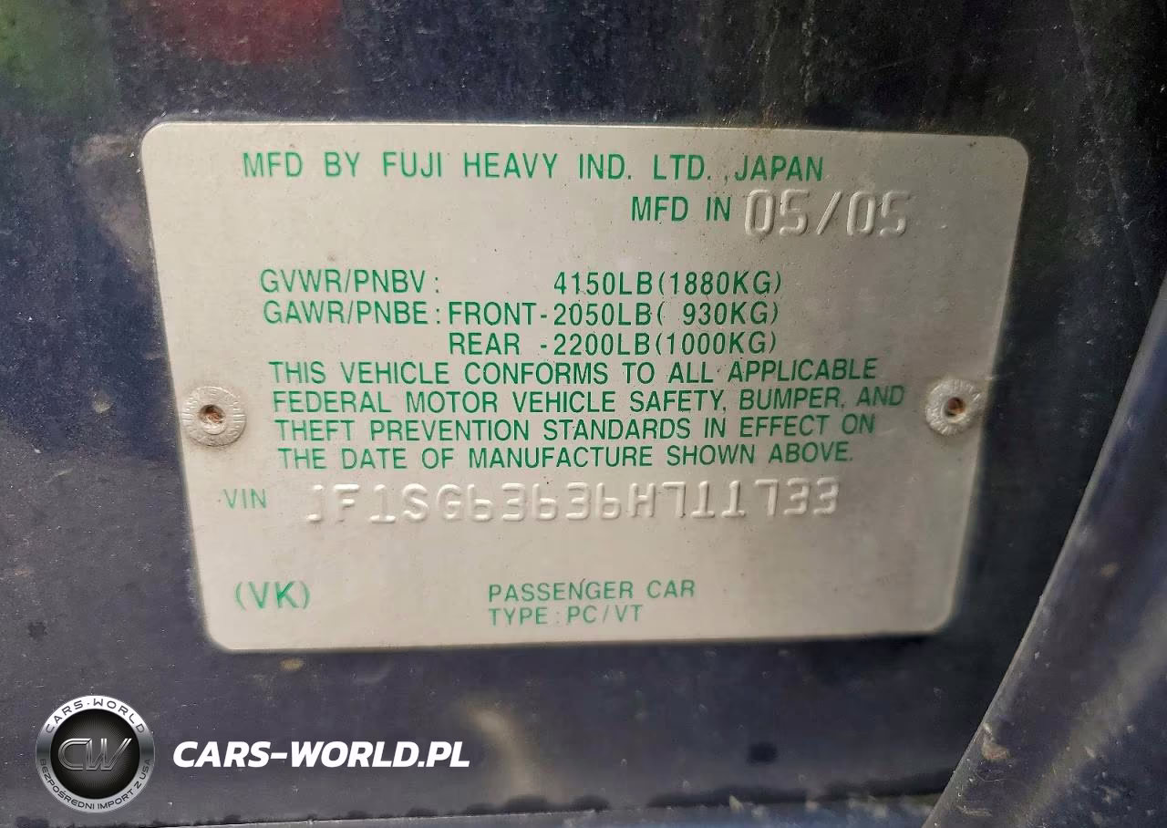 2006 Subaru Forester 2.5X VIN:JF1SG63636H711733 - 13