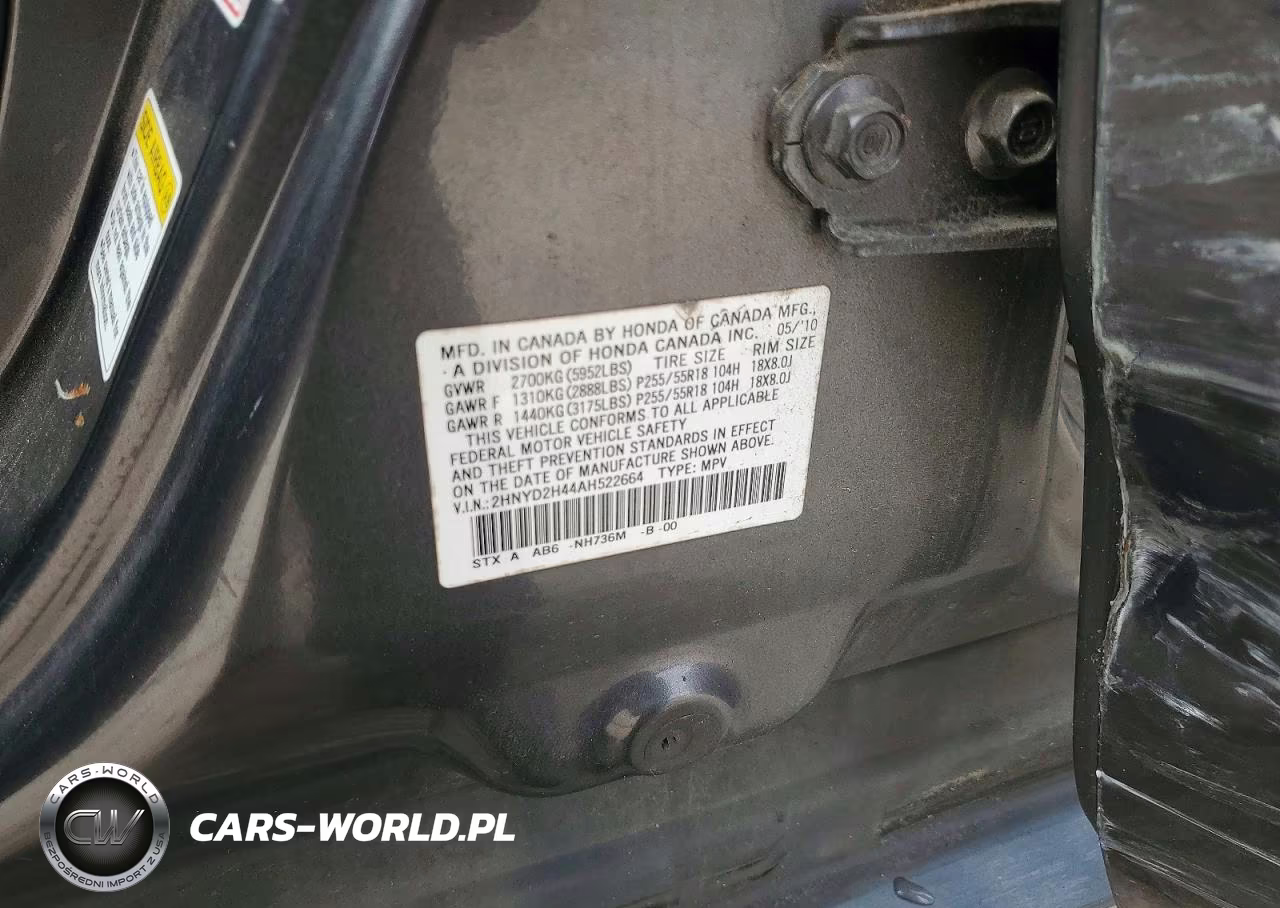 2010 Acura Mdx Technology VIN:2HNYD2H44AH522664 - 12