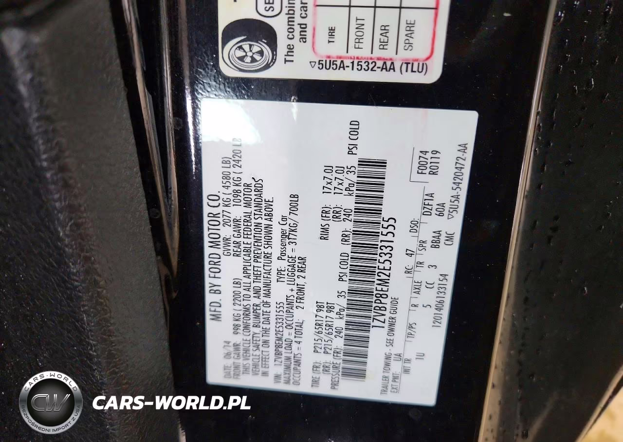 2014 Ford Mustang VIN:1ZVBP8EM2E5331555 - 12