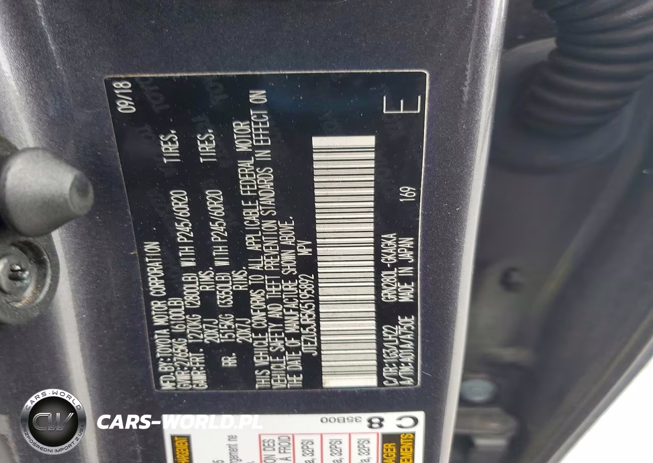 2019 Toyota 4Runner Limited Nightshade VIN:JTEZU5JR5K5195892 - 13