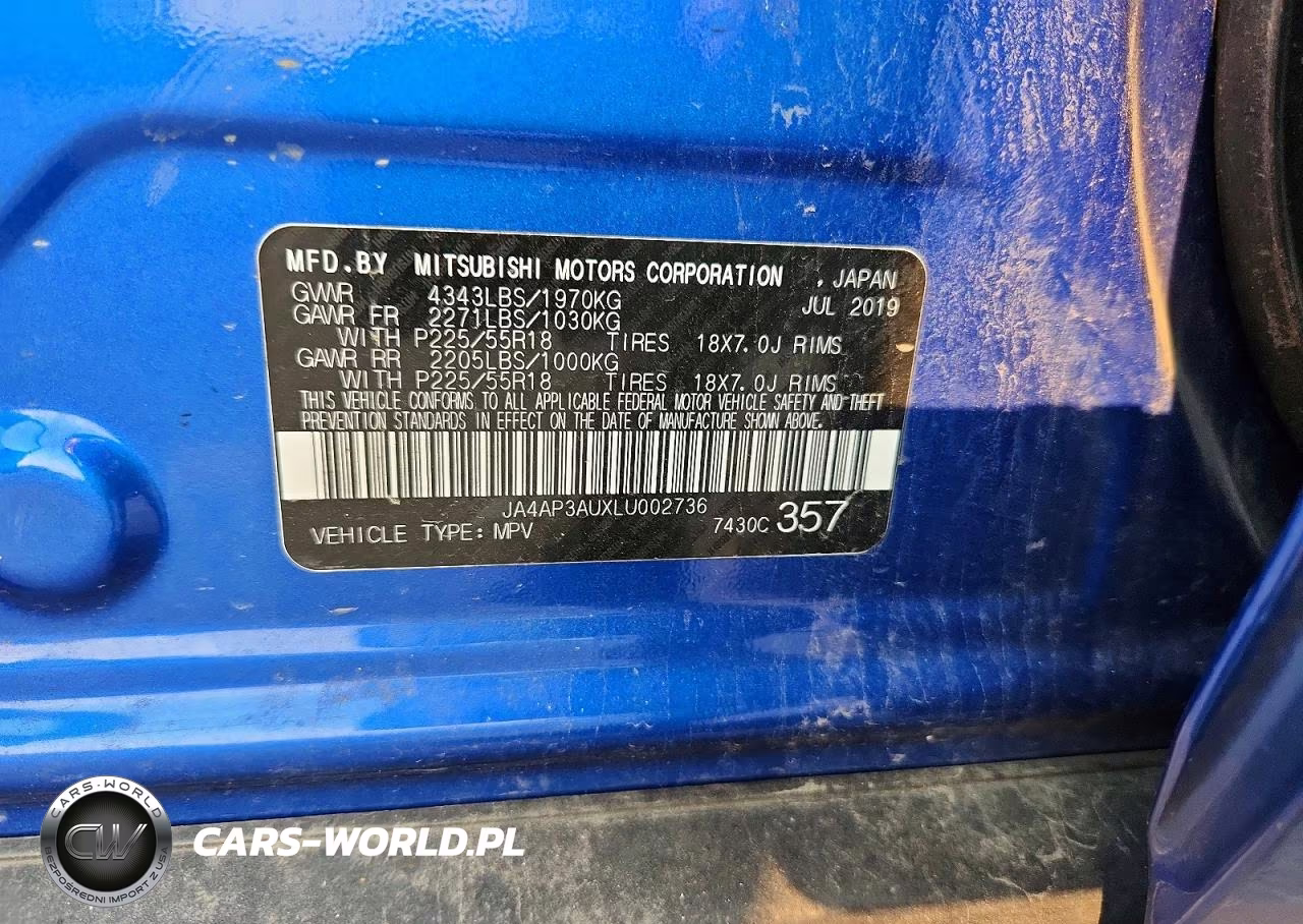 2020 Mitsubishi Outlander Sport Es VIN:JA4AP3AUXLU002736 - 13