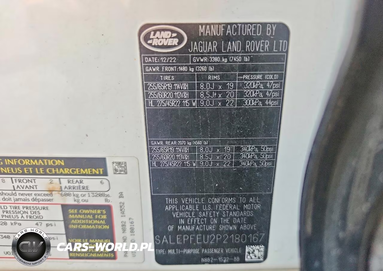 2023 Land Rover Defender 130 Se VIN:SALEPFEU2P2180167 - 13