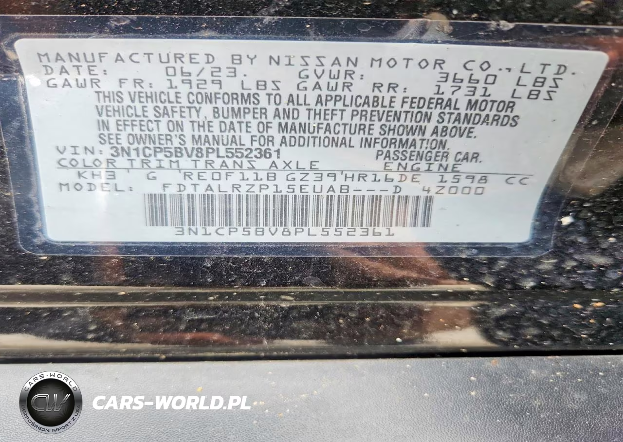2023 Nissan Kicks S VIN:3N1CP5BV8PL552361 - 13
