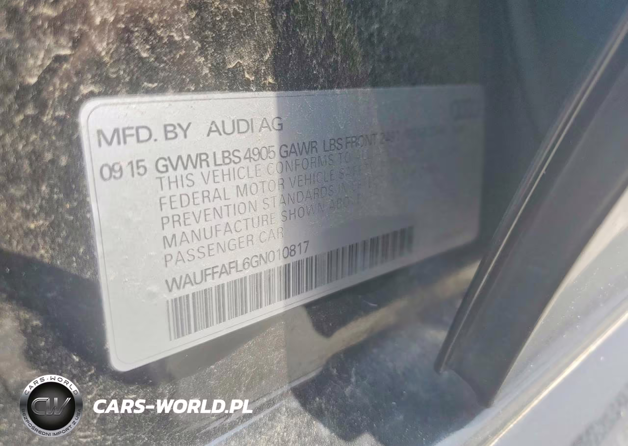 2016 Audi A4 Premium Plus S-Line VIN:WAUFFAFL6GN010817 - 13