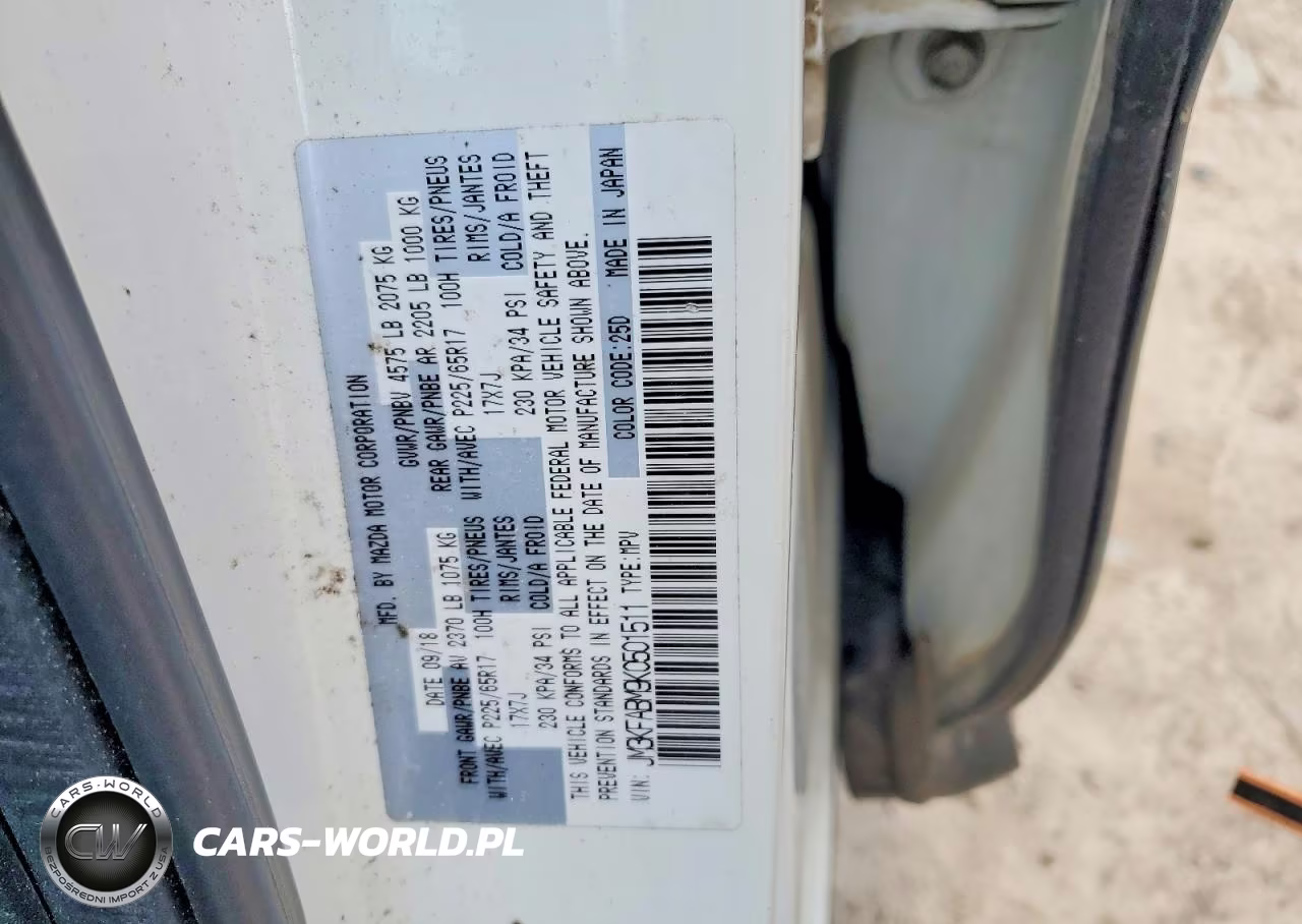 2019 Mazda Cx-5 Sport VIN:JM3KFABM9K0501511 - 13