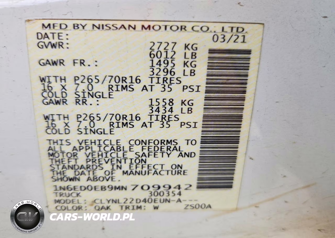 2021 Nissan Frontier Sv VIN:1N6ED0EB9MN709942 - 12