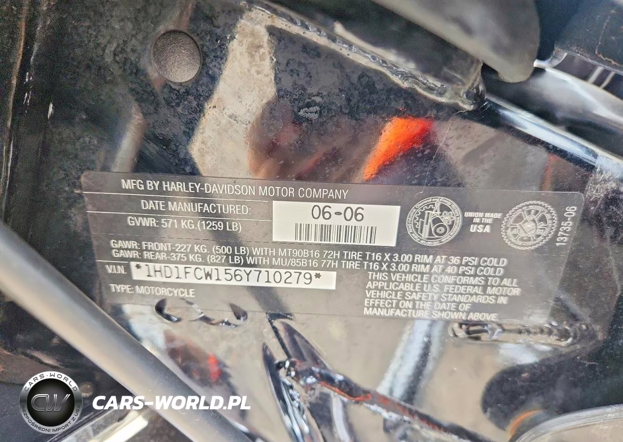 2006 Harley-Davidson Flhtcui VIN:1HD1FCW156Y710279 - 9