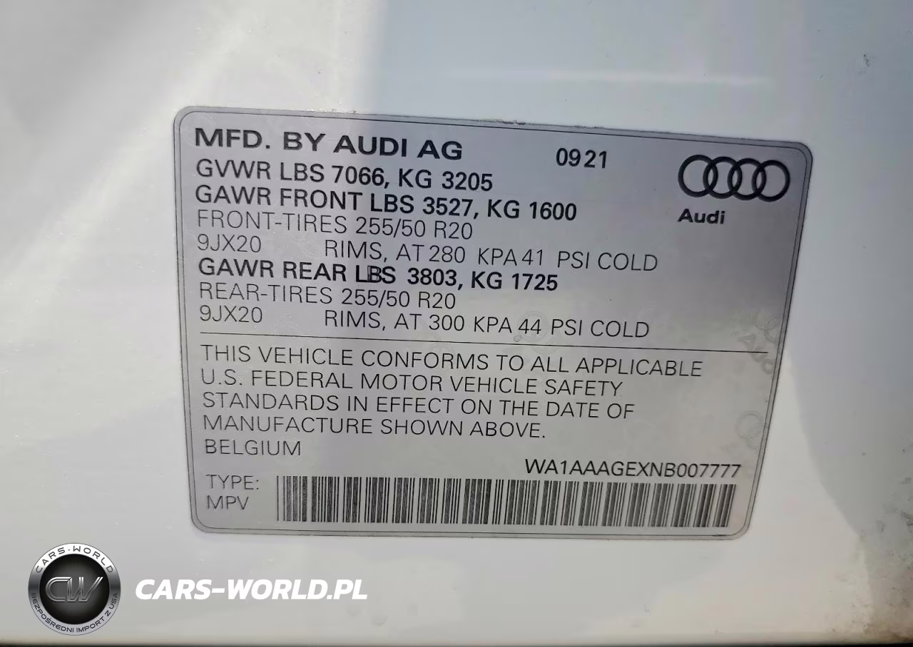 2022 Audi E-Tron Premium VIN:WA1AAAGEXNB007777 - 13