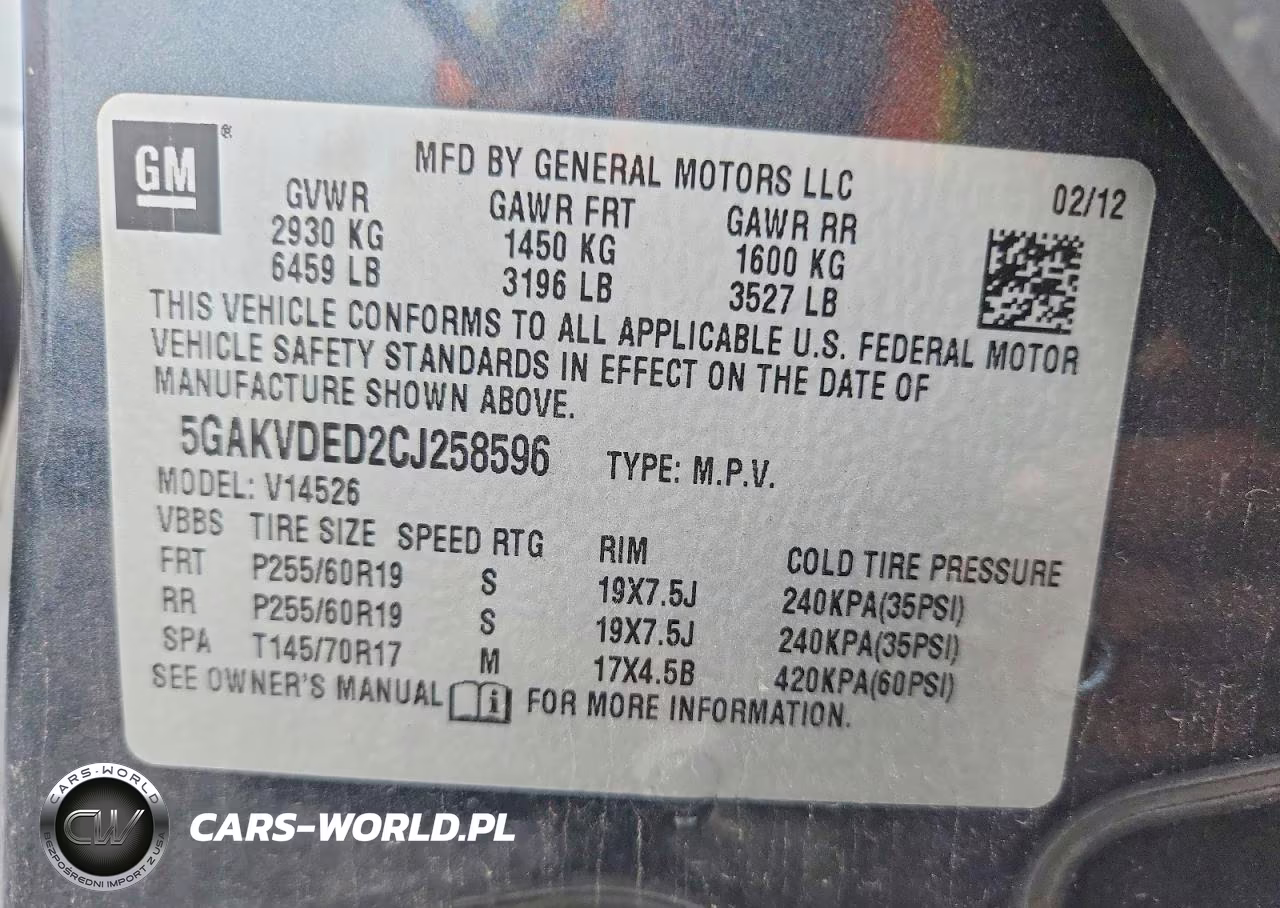 2012 Buick Enclave VIN:5GAKVDED2CJ258596 - 13