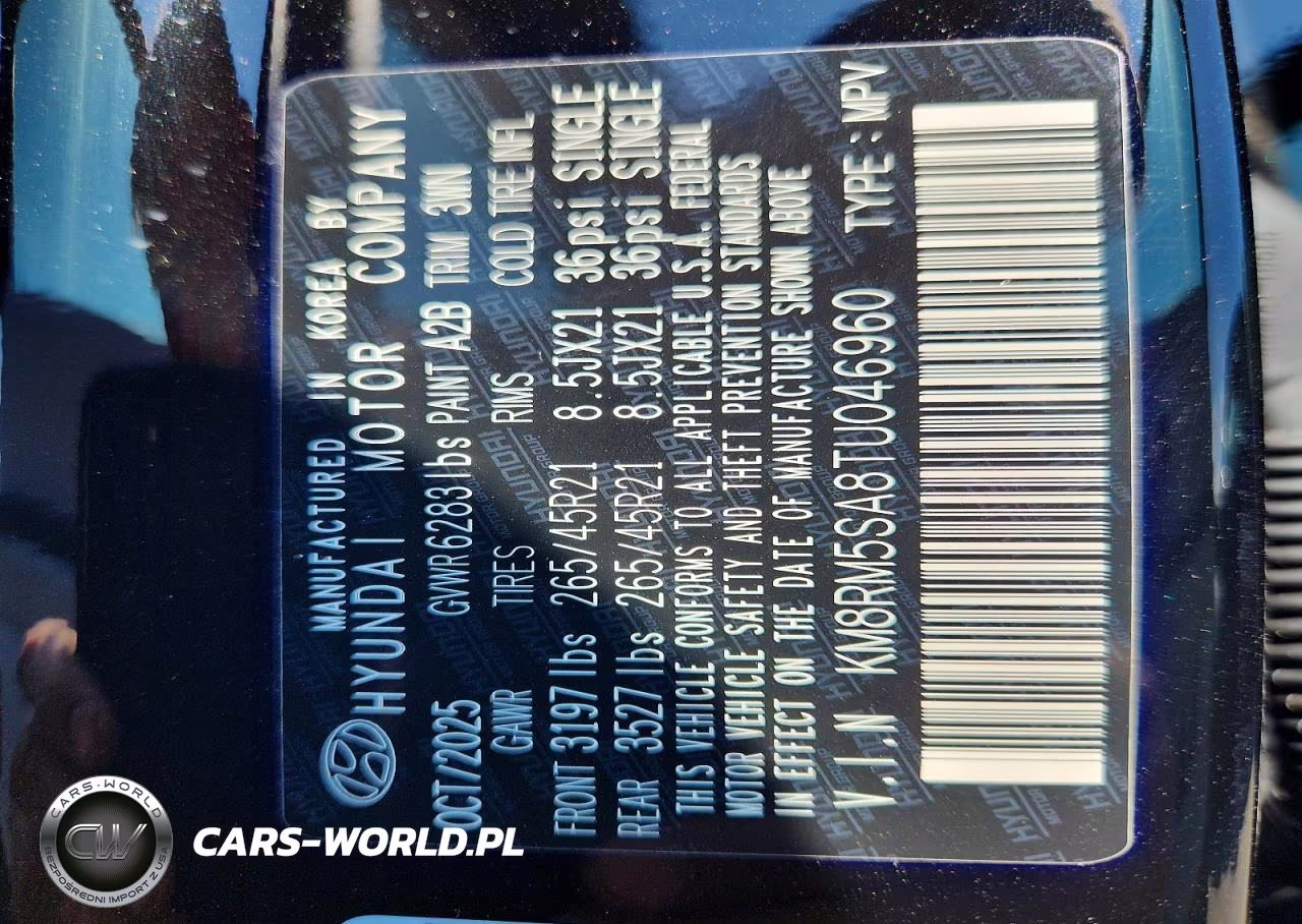 2026 Hyundai Palisade VIN:KM8RM5SA8TU046960 - 13