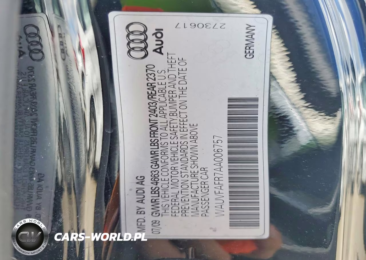 2010 Audi A5 VIN:WAUVFAFR7AA006757 - 12