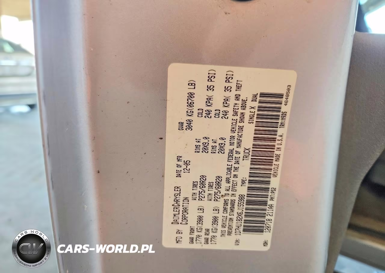 2006 Dodge Ram 1500 St VIN:1D7HU182X6J155988 - 12