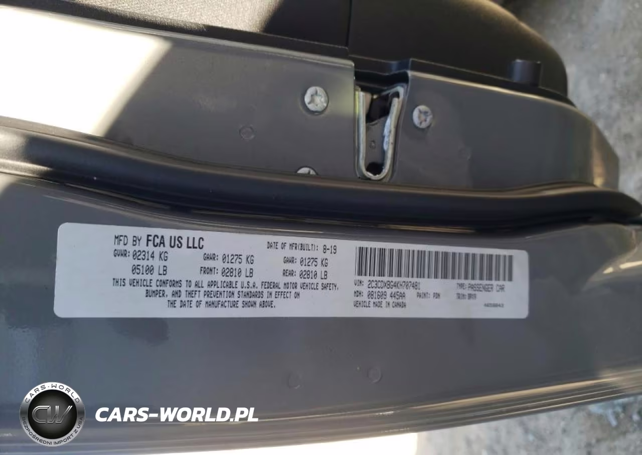2019 Dodge Charger Sxt VIN:2C3CDXBG4KH707481 - 10