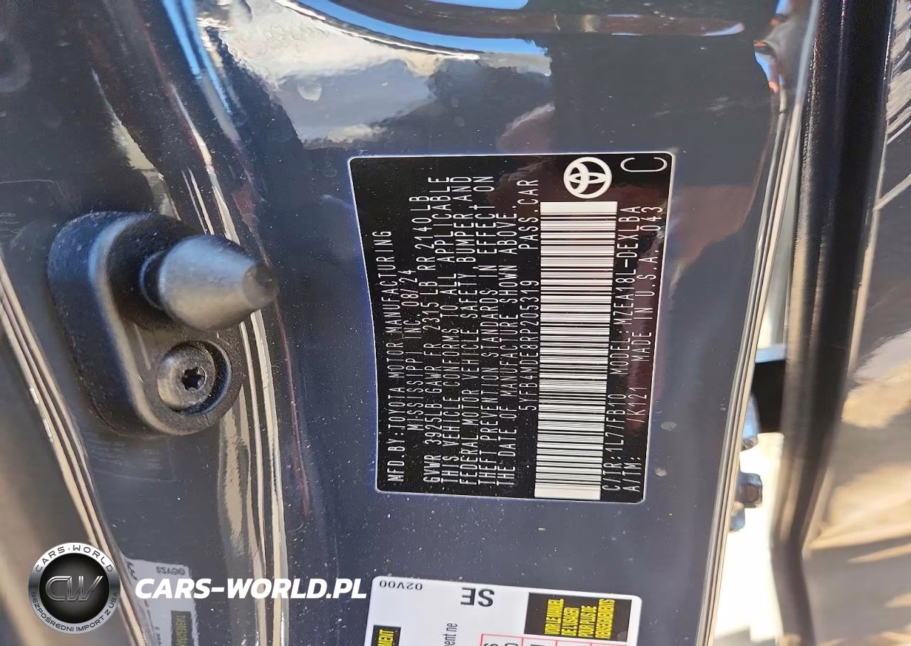 2024 Toyota Corolla Le VIN:5YFB4MDE8RP205319 - 12