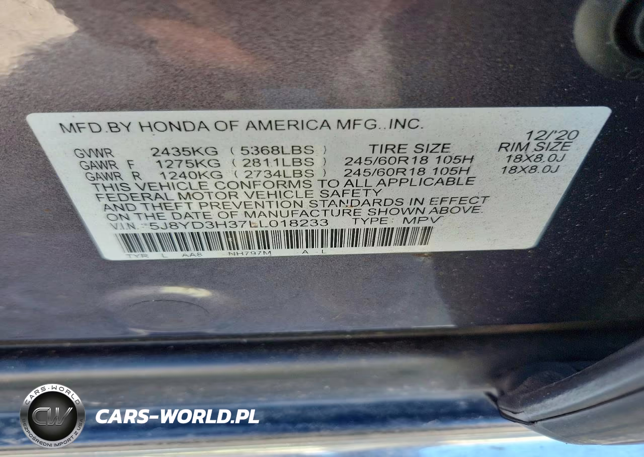 2020 Acura Mdx VIN:5J8YD3H37LL018233 - 13