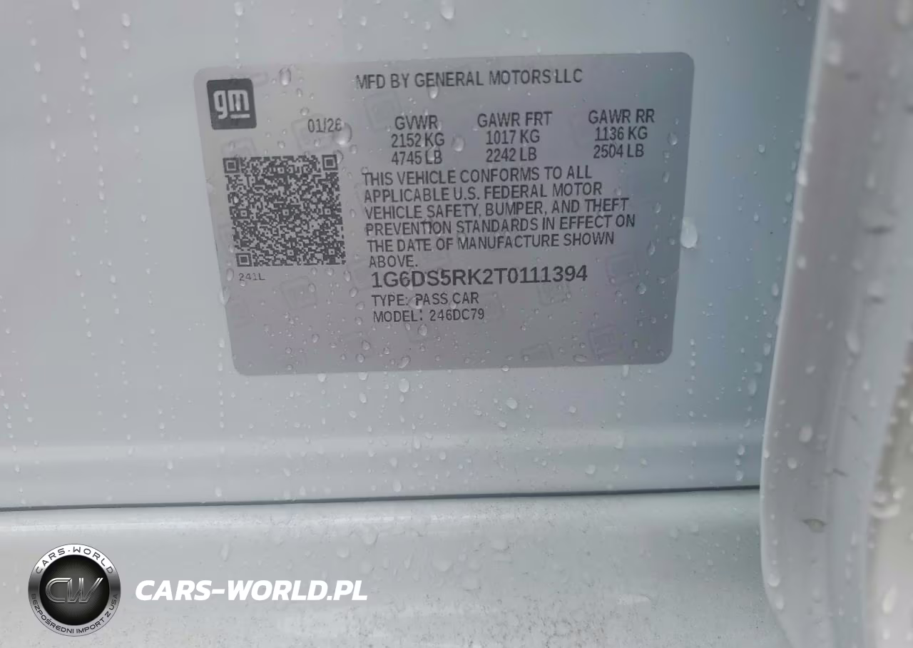 2026 Cadillac Ct5 Premium Luxury VIN:1G6DS5RK2T0111394 - 12