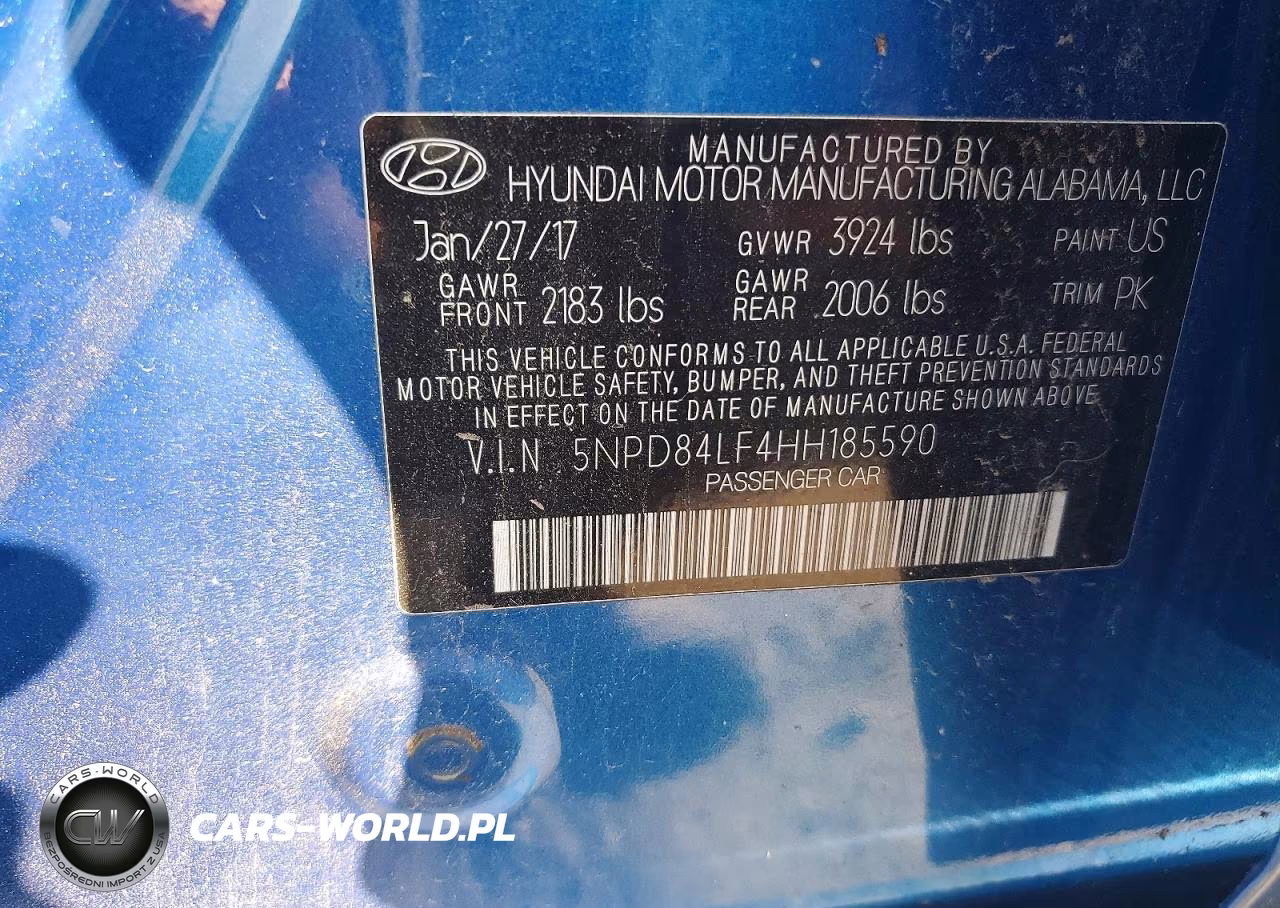 2017 Hyundai Elantra Se VIN:5NPD84LF4HH185590 - 12