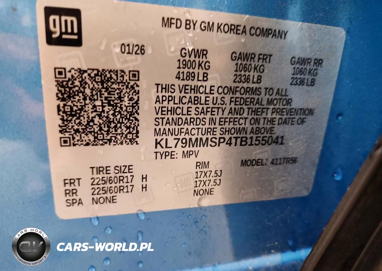 2026 Chevrolet Trailblazer Ls VIN:KL79MMSP4TB155041 - 14