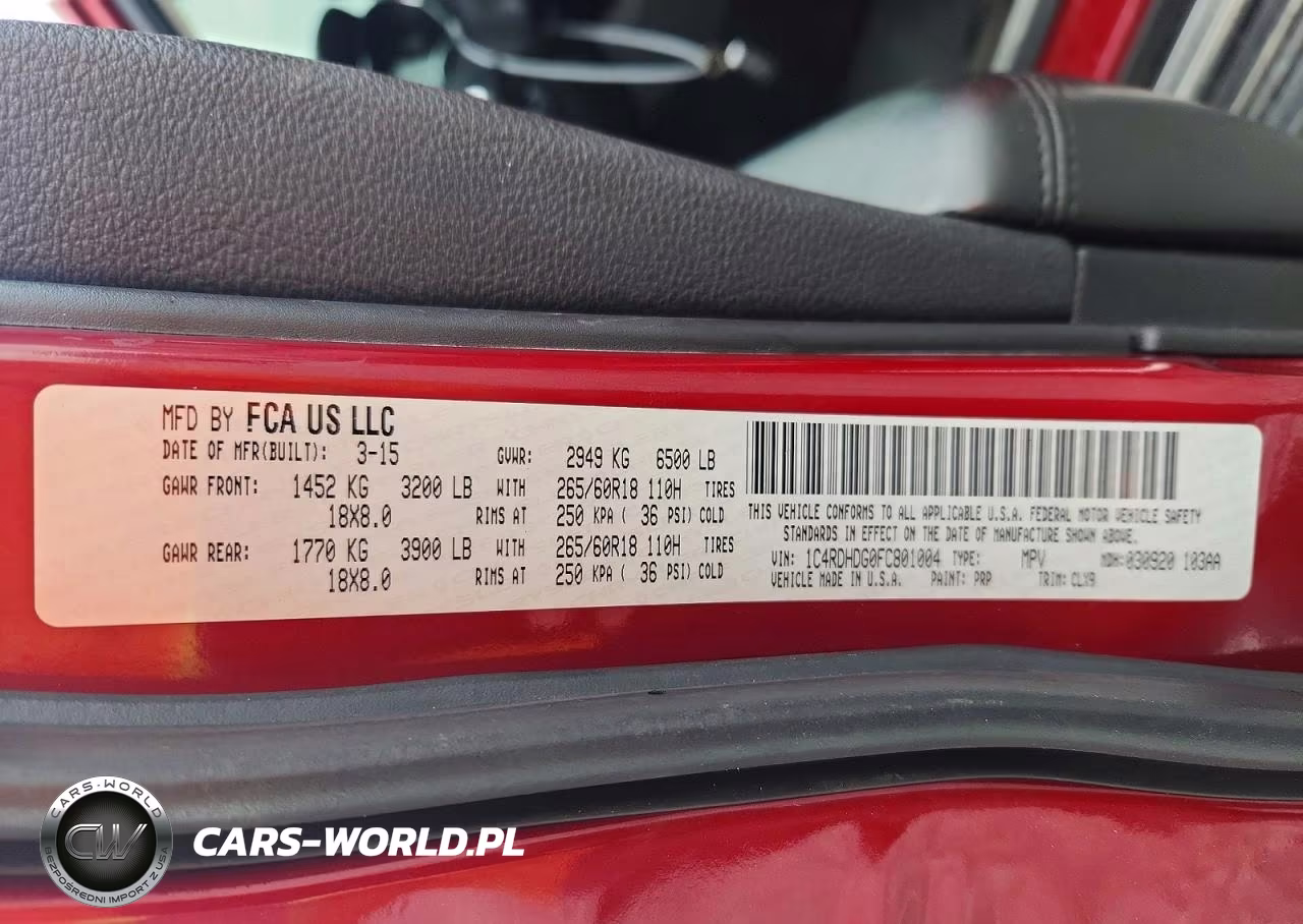 2015 Dodge Durango Limited VIN:1C4RDHDG0FC801004 - 14