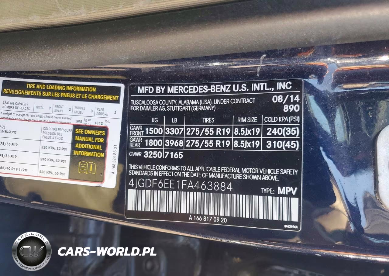 2015 Mercedes-Benz Gl 450 4Matic VIN:4JGDF6EE1FA463884 - 13