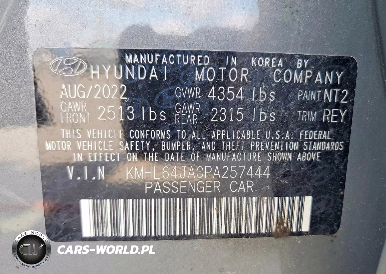 2023 Hyundai Sonata Sel VIN:KMHL64JA0PA257444 - 12